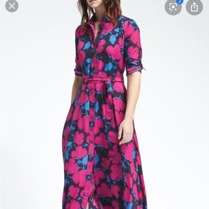 Long button down dress